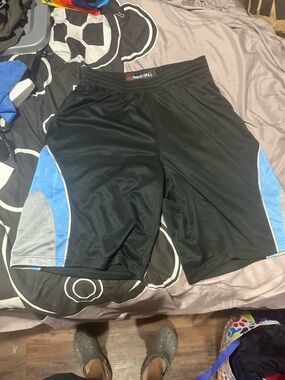 Nike Black Basketball Shorts with Gray Accents
